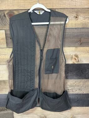 BOB ALLEN Vintage Full Mesh Padded Righthand Shooting Vest Size L EUC